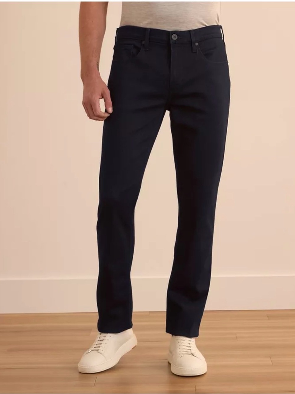 PAIGE Men's Slim Straight Jeans in Dark Navy